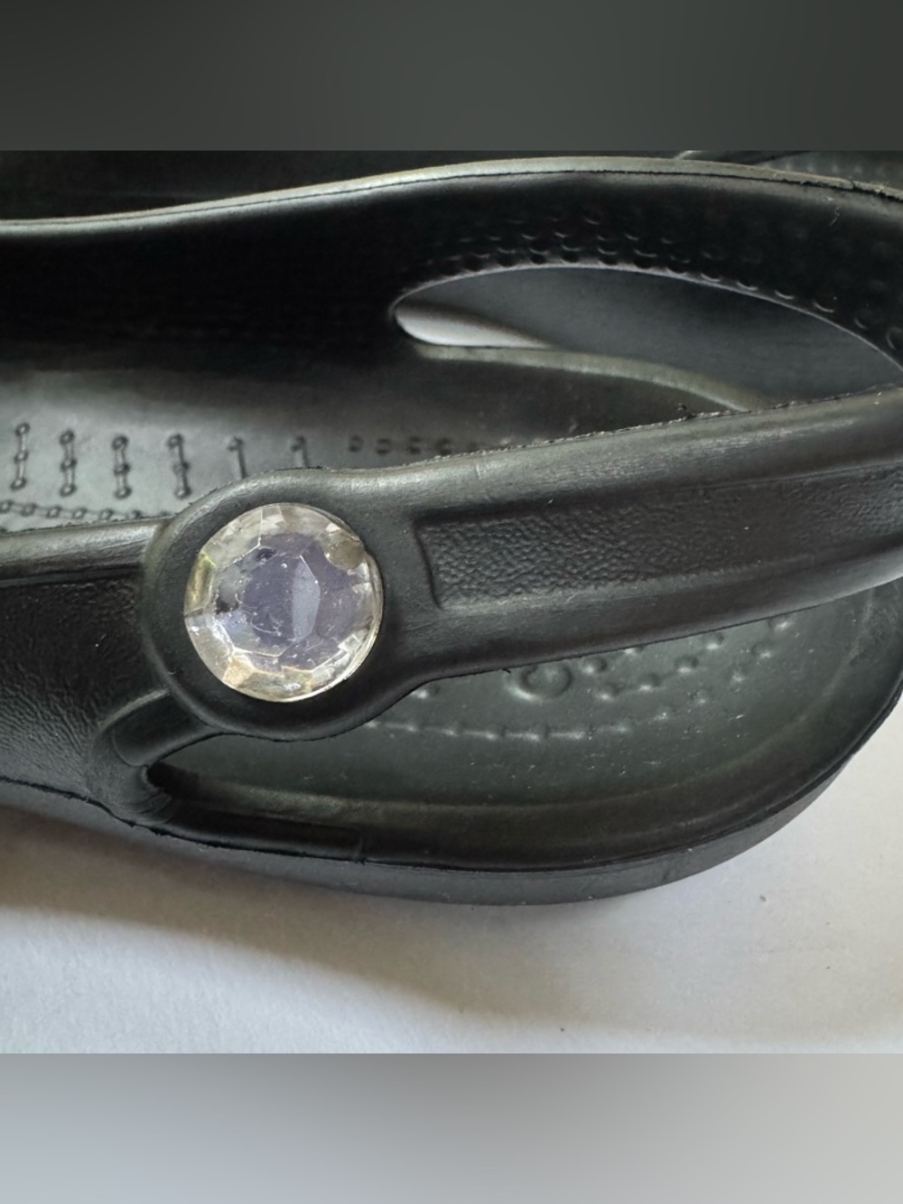 CROCS Slingback Ballet Slingback Flats Jewel Cutout Olivia Black b Womens size 8 - Picture 4 of 14